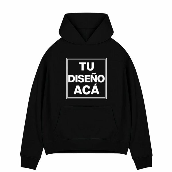 Buzos Oversize Personalizados color negro