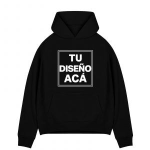 Buzos Oversize Personalizados color negro